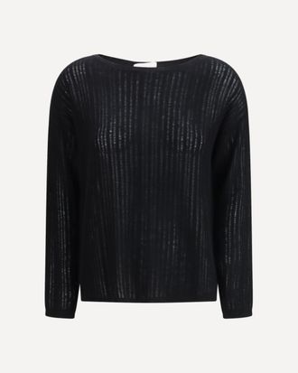 Allude Rib-knit crew-neck Sweater Female S