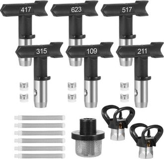 OEM Embouts R&eacute;versibles - Buses Haute Pression 109 211 315 417 517 623 - Pour Pulv&eacute;risateur Airless Jardin Cl&ocirc;ture Murs - Lot De 6