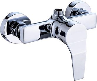 OEM Grifo Mezclador De Ducha De Pared De Lat&oacute;n Para Ba&ntilde;o, Agua Fr&iacute;a Y Caliente, Monomando, Cromado