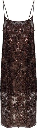 Baum Und Pferdgarten Avani Sequin Jurk - Dames - Feestkleedjes - Bruin - L - Pailletten - Kleedjes