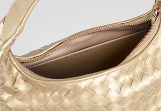 Alexander Smith Chloe Small in gold woven laminated leather
