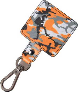 Dolce & Gabbana Multicolor Camouflage Print Leather Metal Airpods Case Accessory