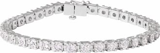 Diamond2Deal 14k Gold 7 CTW Lab-Grown Diamond Link Bracelet 7.25