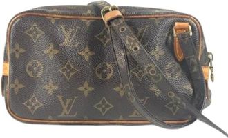 Louis Vuitton Pre-owned Canvas Cross Body Bag - Dames - Vintage Schoudertas - Bruin - ONE Size - Vintage