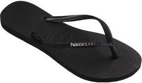Havaianas Slim Glitter II Flip Flop in Black at Nordstrom Rack, Size 11/12