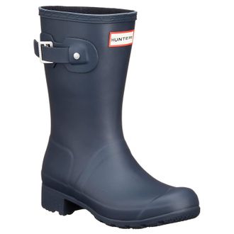 Hunter Original Tour Short Rubber Womens Mid Calf Boots - Navy - Size:UK 5