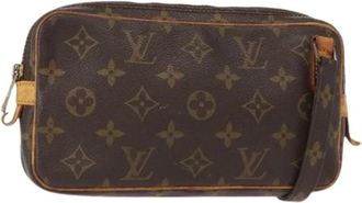Louis Vuitton Pre-owned Canvas Clutch - Dames - Vintage Clutch - Bruin - ONE Size - Vintage