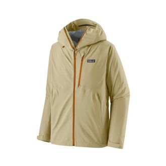 Patagonia Granite Crest Regenjas - Heren - Sport - Beige - Maat: S Zijde