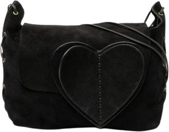 Gucci Pre-owned Su&egrave;de Crossbody Tas - Dames - Vintage Schoudertas - Zwart - ONE Size - Su&egrave;de - Vintage