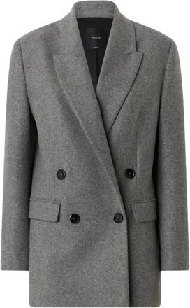 Pinko Amora Jacket - Dames - Blazers - Grijs - XS - Wol - Jassen