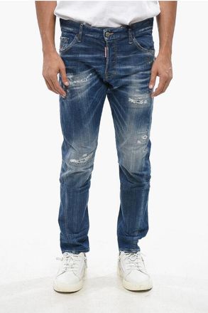 Dsquared2 Vintage Effect Stretch Denim SEXY TWIST Jeans 17cm size 48