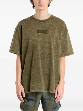 Under Armour Project Rock T-shirt met patch - Groen