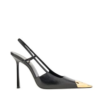 Saint Laurent Jeanne nappa leather slingback pumps Woman 36