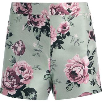 Alice & Olivia Hera Floral High Waist Shorts in Sage Multi at Nordstrom Rack, Size 0