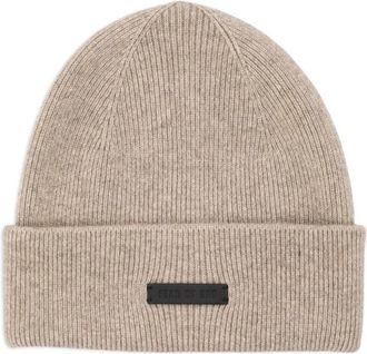 Fear of God Sesame Beanie Mutsen - Heren - Hoeden - Beige - ONE Size - Kasjmier - Accessoires