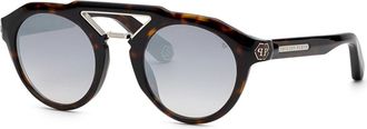 Philipp Plein SPP045M 722X Mens Sunglasses Tortoiseshell Size 50