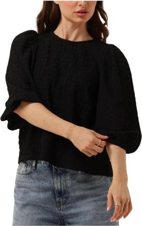 Co'Couture Josie Blouse - Dames - Ronde hals truien - Zwart - L - Truien & Vesten
