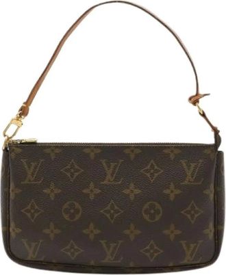 Louis Vuitton Pre-owned Shoulder Bags, female, Brown, Size: ONE SIZE Pre-owned Monogram Pouch