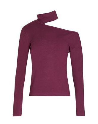 8 by YOOX VISCOSE CUT-OUT L/SLEEVE TOP