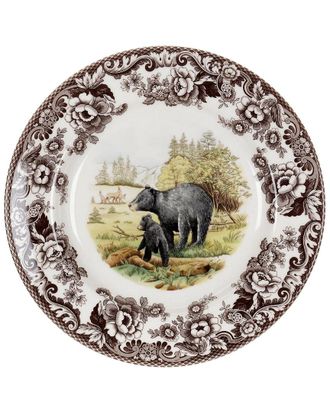Spode Woodland Black Bear Dinner Plate