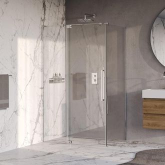 Marcel Breuer Stellar Douchecabine - 120x80x200cm - draaideur - glascoating - omkeerbaar - helder glas - Chroom