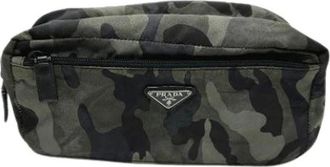 Prada Pre-owned Belt Bags, male, Multicolor, Size: ONE SIZE Pre-owned Vintage Nylon Clutch Bag
