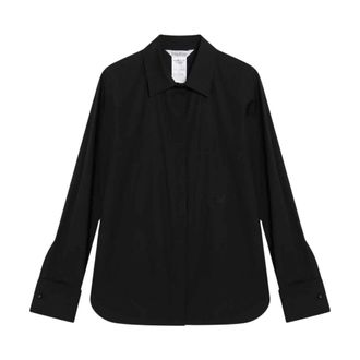 Max Mara Shirts, female, Black, Size: S Camicia Manica Lunga