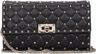 Valentino Garavani Rockstud Spike Pouch Donna In Pelle Nera
