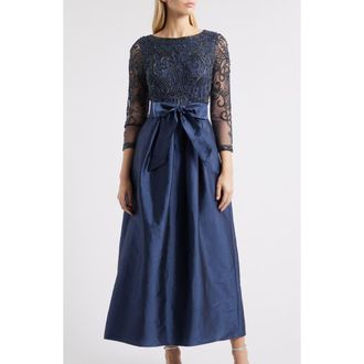 Pisarro Nights Embellished Cocktail Dress in Navy at Nordstrom Rack, Size 2