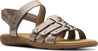 Clarks Elizabelle Kay Sandal in Taupe Metallic at Nordstrom Rack, Size 7.5