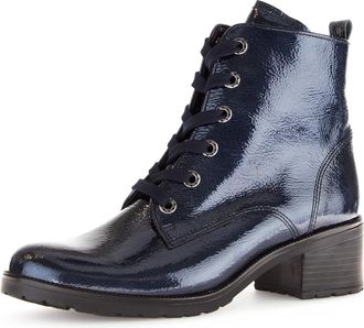 Gabor Tunis, Blockabsatz, Schn&uuml;rboots, Komfortschuh mit Anziehlasche, G-Weite