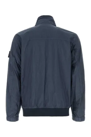Stone Island Nylon Bomber Jacket - Navy