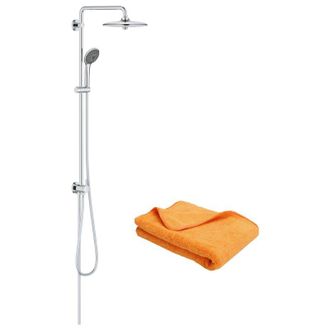GROHE Columna De Ducha Grohe Con Desviador Manual Vitalio Joy 260 Cromo + Microfibra