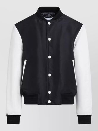Givenchy jacket contrast sleeves ribbed cuffs pockets