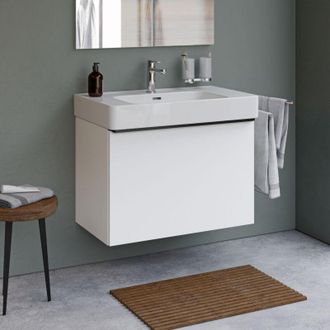 Duravit Duravit - Conjunto De Mueble De Ba&ntilde;o Con Lavabo De Mdf Y Cer&aacute;mica 80x48x54cm - Blanco - Sun Blanco