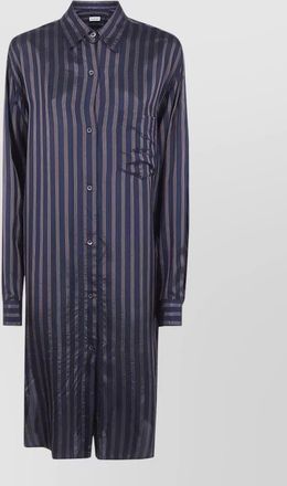 Dries Van Noten dayley striped long sleeve pocket dress