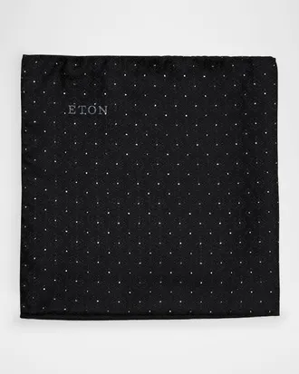 Eton Men & apos;s Silk Tonal Pocket Square