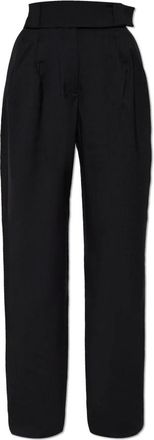 Iro Allira Tailored Broek - Dames - Wijde Broeken - Zwart - S - Broeken