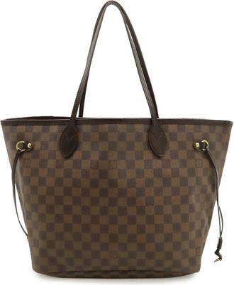 Louis Vuitton Brown Damier Canvas White Damier Canvas Shoulder Bag Tote Bag (Pre-Owned)