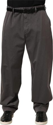 Dolce & Gabbana Chino Broeken - Heren - Straight fit broeken - Grijs - 2XL - Katoen - Broeken