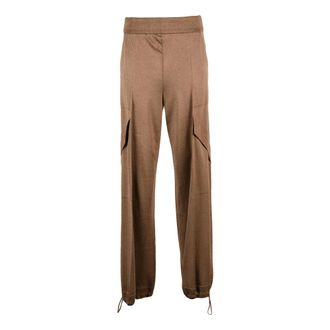 Circus Hotel Tuta in maglina lam&egrave; - - Trousers - Donna - Marrone - S