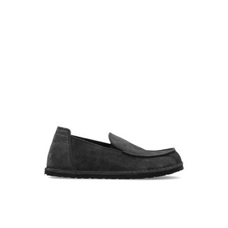 Birkenstock Heren, Schoenen, Grijs, Maat: 43 EU Leer
