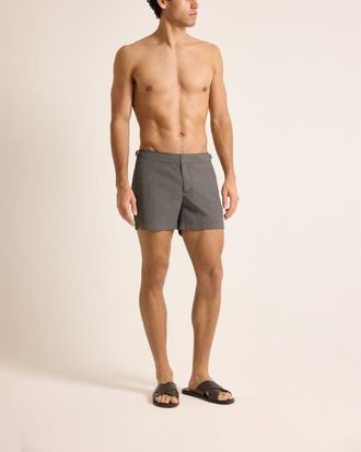 Orlebar Brown Setter Shorter Length Swim Shorts in Elephant Grey at Nordstrom, Size 33