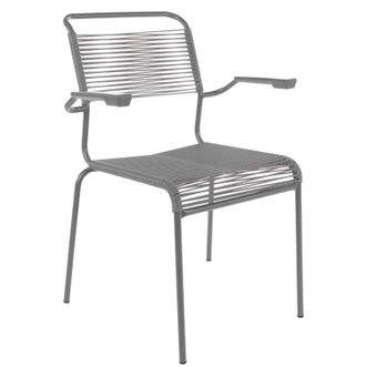 Schubiger M&ouml;bel Spaghetti-Stuhl S&auml;ntis mit Armlehnen