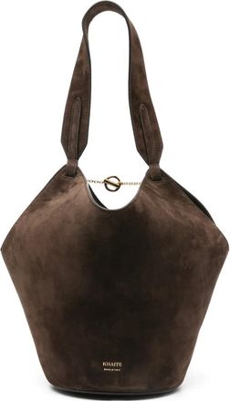 Khaite Borsa tote Lotus mini - Marrone
