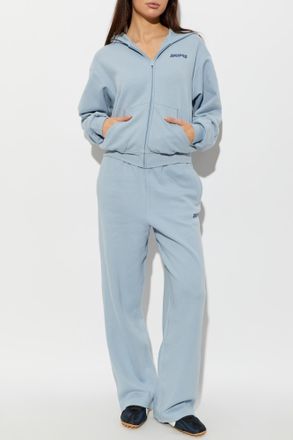 SKIMS Logo Hoodie, Womens, Blue