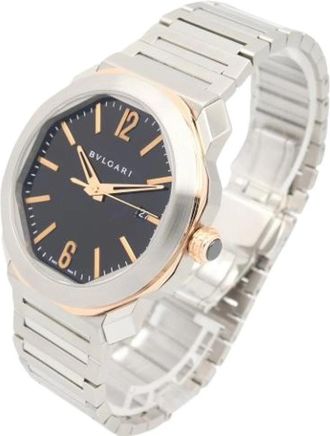 Bulgari Pre-owned Wristwatch - Heren - Vintage Horloges - Zwart - ONE Size - Vintage