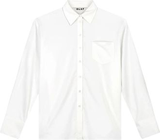 Olaf Hussein Drapey Asymmetric Shirt - Dames - Overhemden - Wit - S - Overhemden