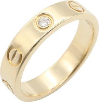 Cartier Gold Clear Yellow Gold (18K) Band Ring (Pre-Owned)