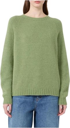 Emme Di Marella Emme DI Marella - Cottage Sweater - Dames - Truien - Groen - Maat: XL Wol